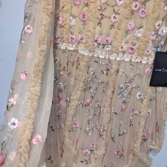 Needle & Thread | Wallflower Dress in Papaya Blush - Picture 7 of 12